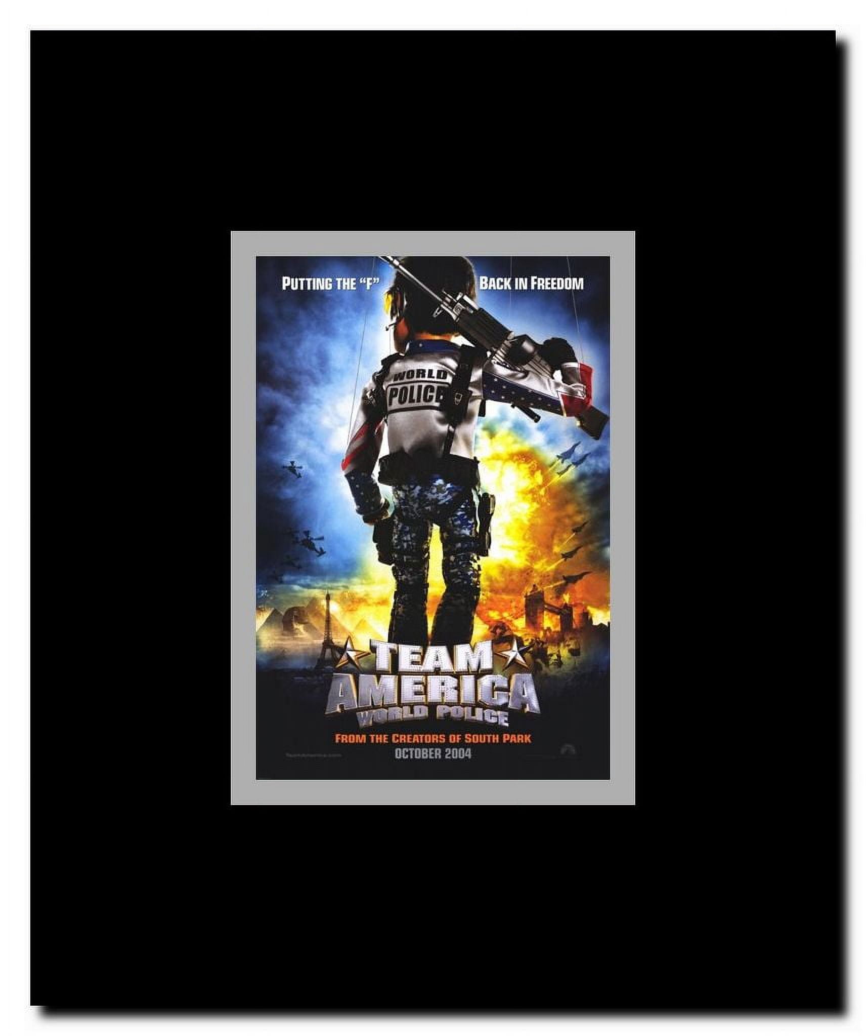 Team America: World Police Framed Movie Poster