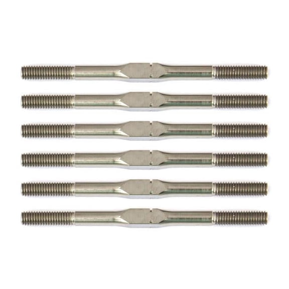 Associated 91727 RC10B6.1 FT Titanium Turnbuckle Set 3x48mm (1.875 in) silver