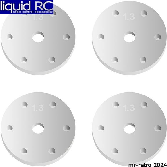 Team Associated FT 16mm Shock Piston 6x1.3mm flat ASC81202 Electric Car/Truck Option Parts