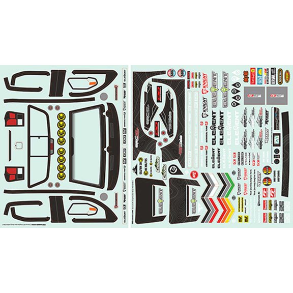 Team Associated Knightwalker Body Decal Sheets ASC42280