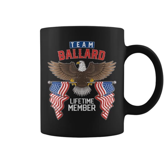 Team Ballard Lifetime Member Us Flag Coffee Mugs