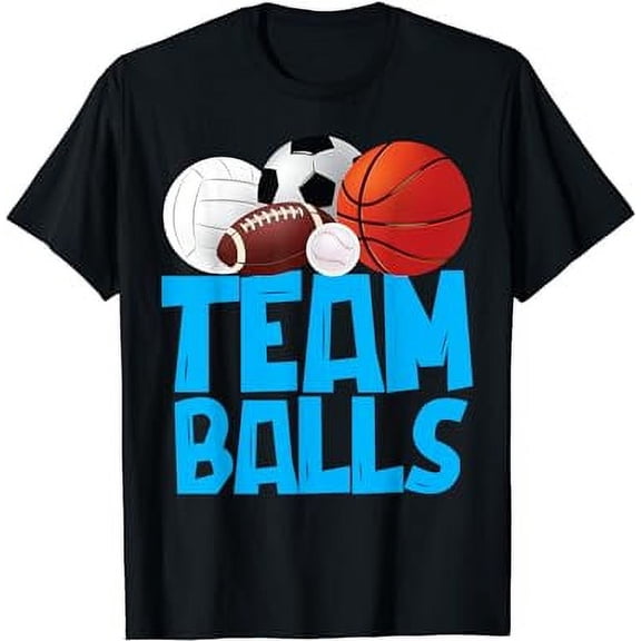 Team Balls Team Boy Gender Reveal Baby Shower Team Nuts T-Shirt