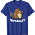 thumbnail image 1 of Team Beaver Funny Unisex T-Shirt for Men Women Kids Toddler,Royal Blue Color,Size YM, 1 of 5