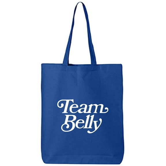 Team Belly Cotton Canvas Tote Bag
