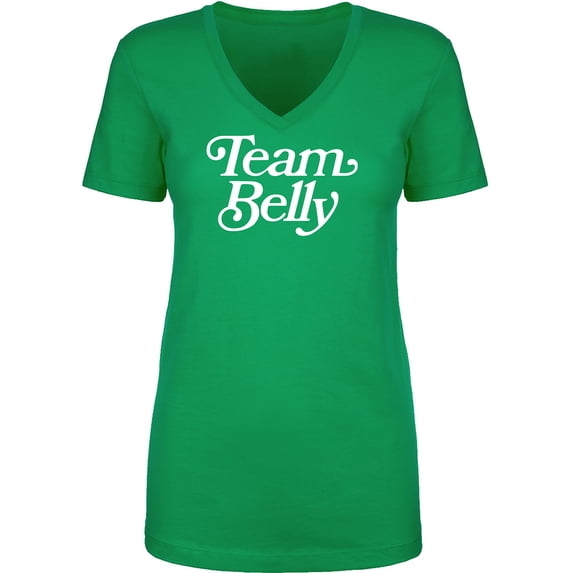 Team Belly Womens V-Neck T-Shirt