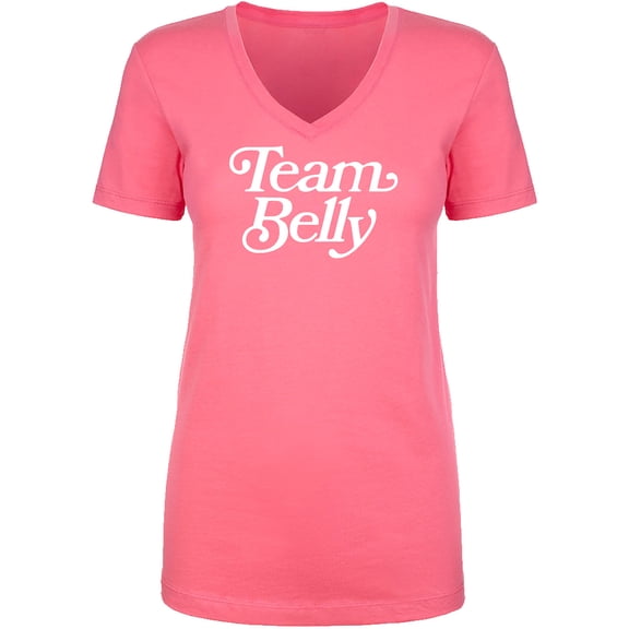 Team Belly Womens V-Neck T-Shirt