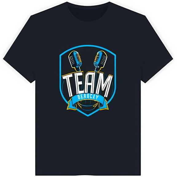 Team Bercosy Black T-Shirt with Colorful