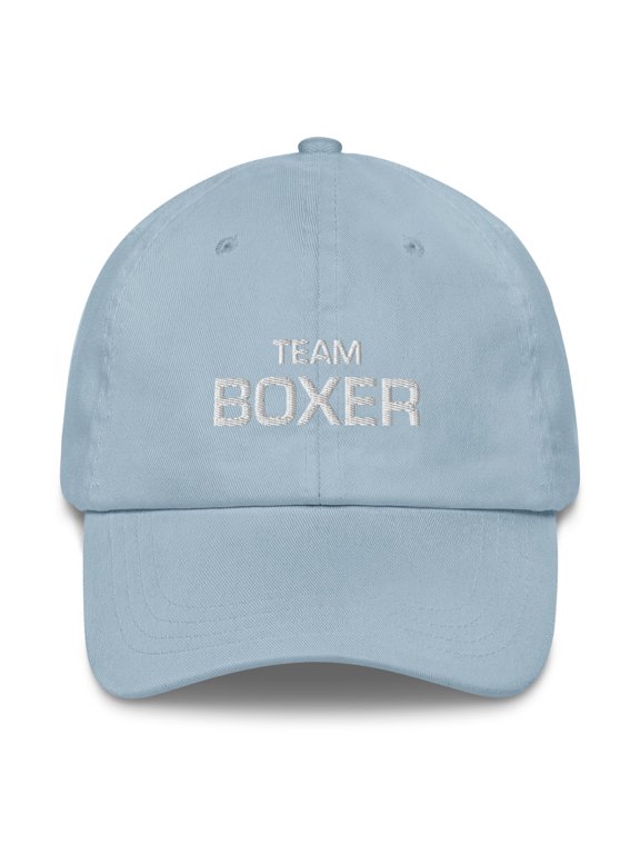 Team Boxer - Top Dog Dad Hat (Light Blue)