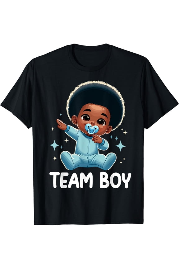 Team Boy Baby Announcement Gender Reveal Party T-Shirt