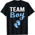 thumbnail image 1 of Team Boy Gender Reveal Baby Shower Shirt T-Shirt mens t shirt，black，women，funny，misfits，men，journey，t-shirt, 1 of 4