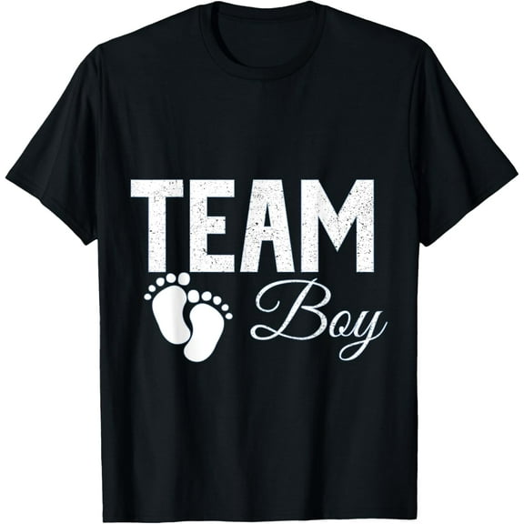 Team Boy Gender Reveal Party Team Blue Baby Announcement T-Shirt