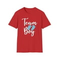 thumbnail image 1 of Team Boy, Gildan Unisex Softstyle T-Shirt, Gender Reveal Graphic Tee, S-3XL, 1 of 3