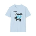 thumbnail image 1 of Team Boy, Gildan Unisex Softstyle T-Shirt, Gender Reveal Graphic Tee, S-3XL, 1 of 3