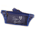 thumbnail image 1 of Team Bride <3 Blue Light Up Fanny Pack, 1 of 2