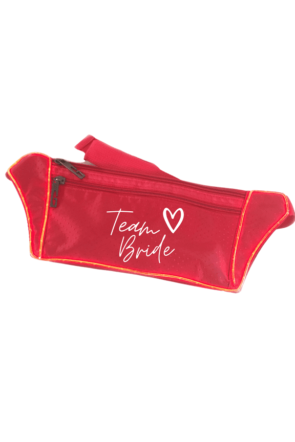 Team Bride <3 Red Light Up Fanny Pack