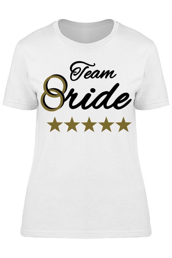 Team Bride 5 Stars T-Shirt Women -Image by Shutterstock, Female Large