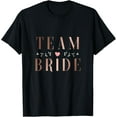 thumbnail image 1 of Team Bride Bachelor Bridal Shower Wedding Party Squad T-ShirtMen and women, Black T-shirt, size: Extra large, 1 of 4