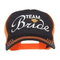 thumbnail image 1 of Team Bride Embroidered Neon Trucker Cap - Black Neon Orange OSFM, 1 of 5