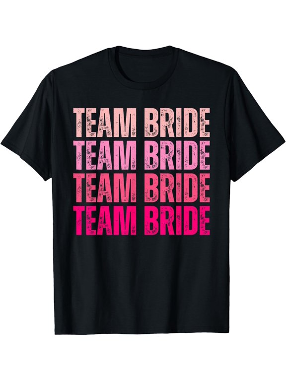 Team Bride I Do Crew Bridesmaid Bachelorette Party T-Shirt