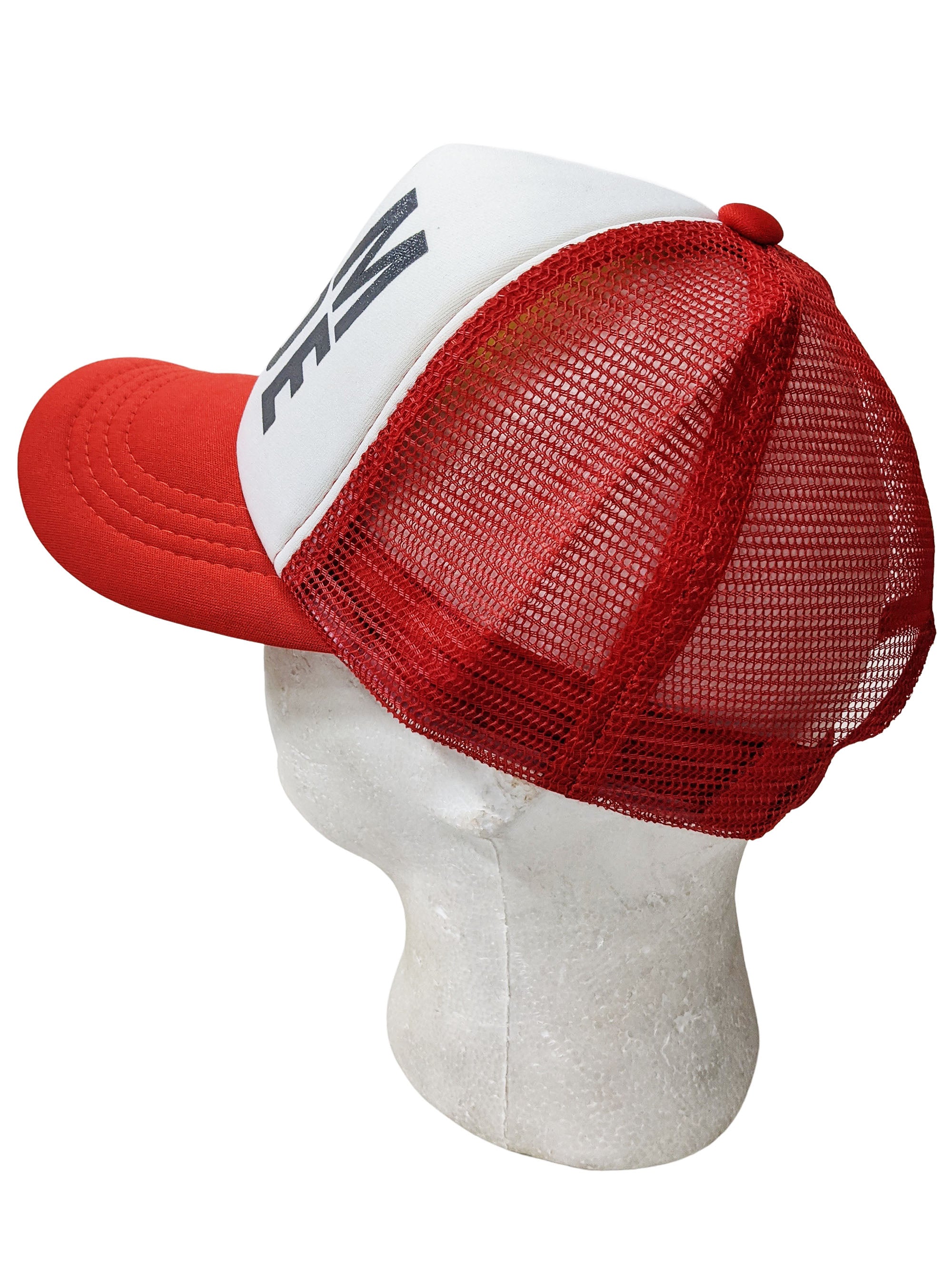 Team Bride Red White Lightweight Trucker Hat Snapback Adult RED AND WHITE MESH TRUCKER STYLE CAP HAT CAPS HATS  main image 4