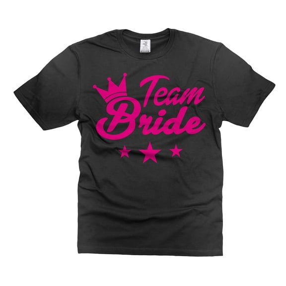 Team Bride Shirt Bachelorette Party T-Shirts Bachelorette Shirts Bride Team Wedding T-Shirts (Large Black)