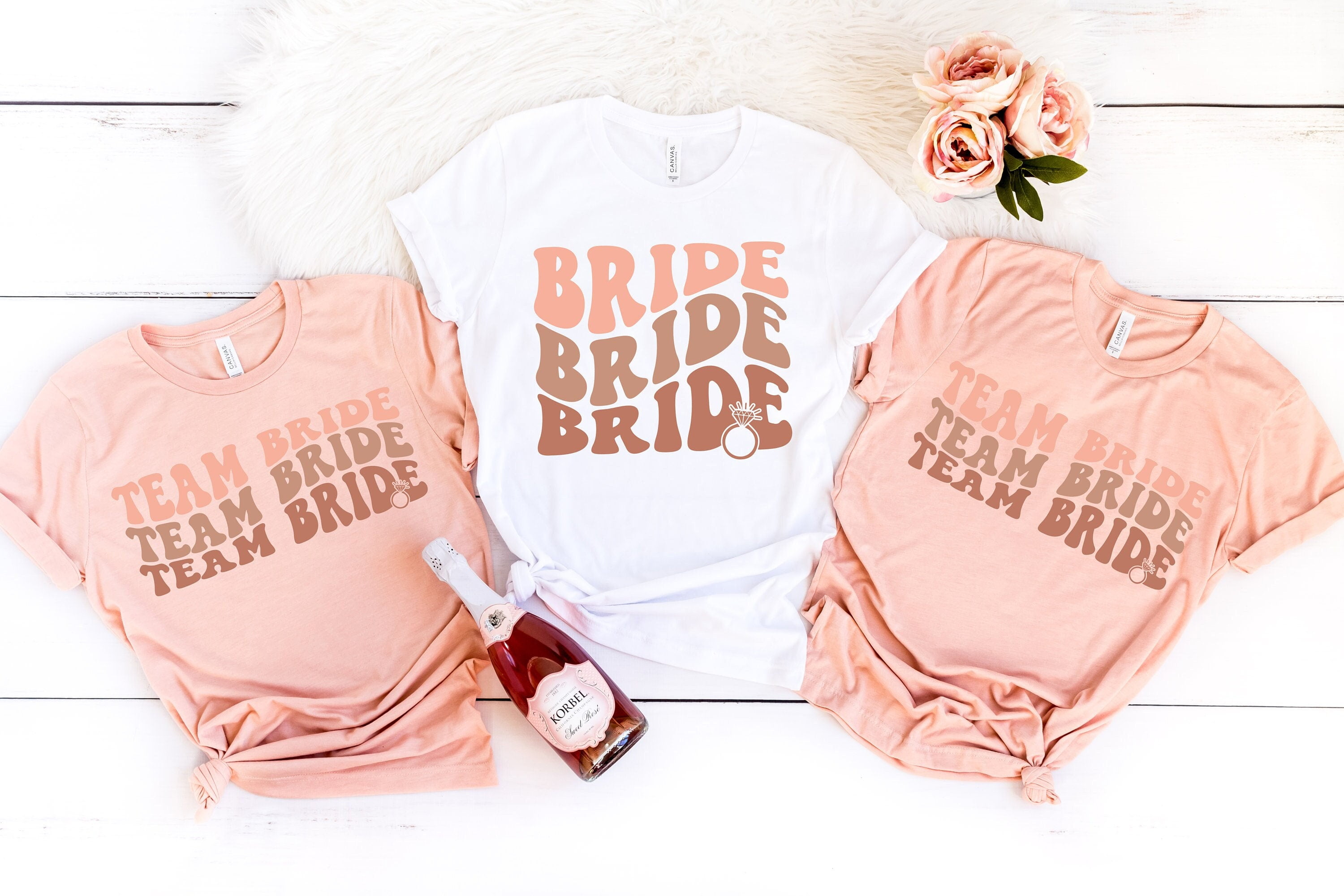 Team Bride Shirts, Bride Shirt, Bachelorette Party Shirts, Bridesmaid ...