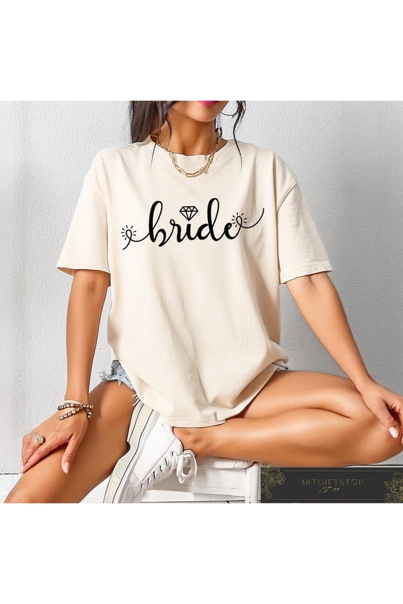 Team Bride T-shirt, I Do Crew Shirt, Bridal T-shirt, Engagement Party, Bridesmaid Crewneck, Bachelorette Party Crew Outfit, F3494 All Size S-5Xl