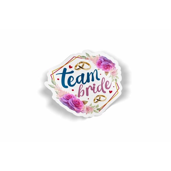 Team Bride Waterproof Sticker
