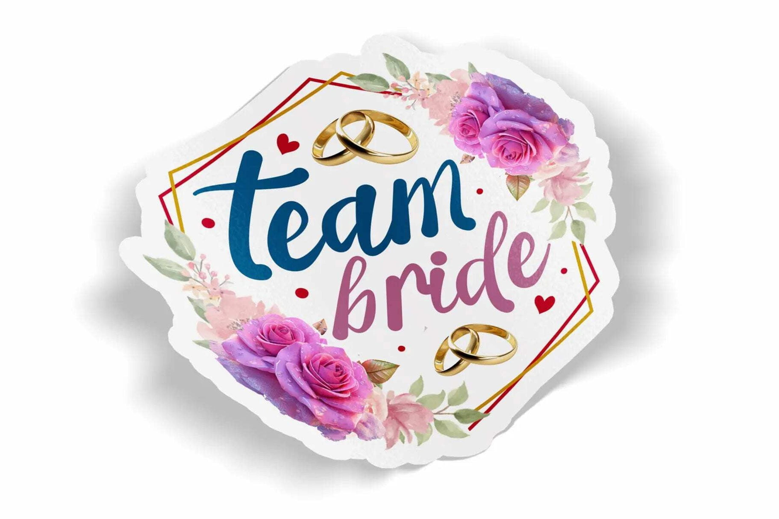 Team Bride Waterproof Sticker - Walmart.com