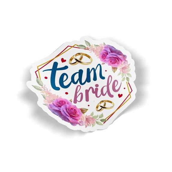Team Bride Waterproof Sticker