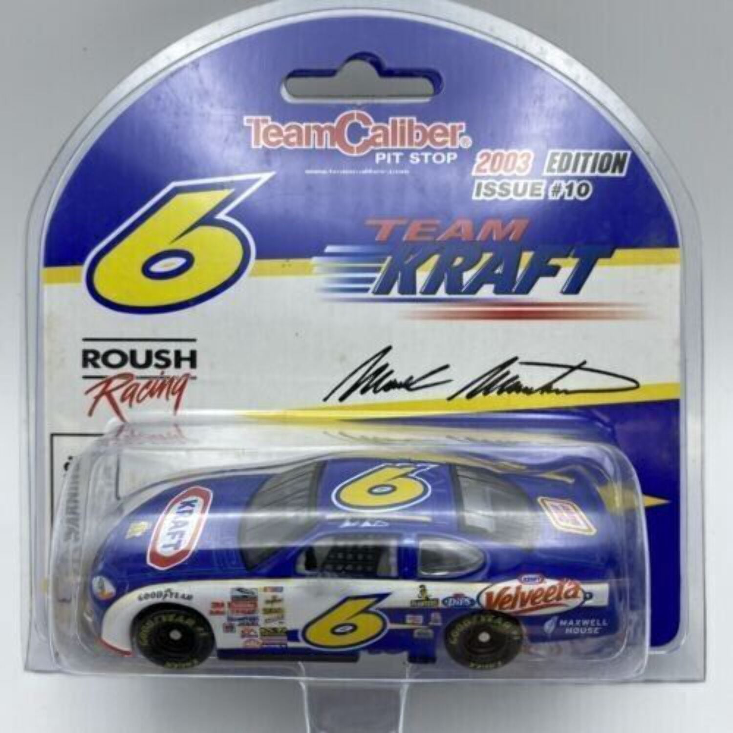 6 Roush Racing Team Caliber 2003 Mark Martin #6 Roush Racing Team Kraft Velveeta 1:64 ...