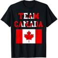 thumbnail image 1 of Team Canada Maple Leaf Canadian Soccer Team Canada Flag T-Shirt- Classic Unisex 100% Cotton Crew Neck T-Shirt Breathable Casual Everyday Wear Affordable Graphic Free shipping t shirts, 1 of 7