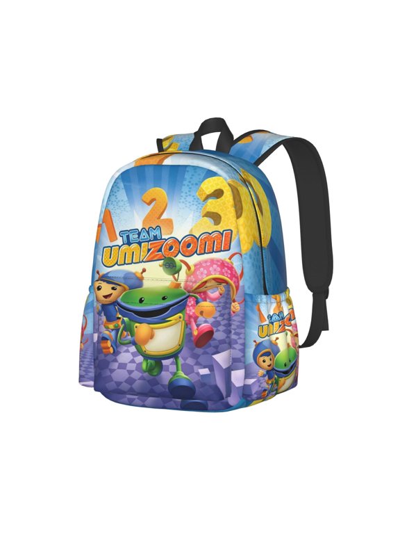 Team Cartoon Umi-zoo-m Backpack Lightweight Casual Backpacks Bags Book Travel Hiking Camping Work 16.9 Inch
