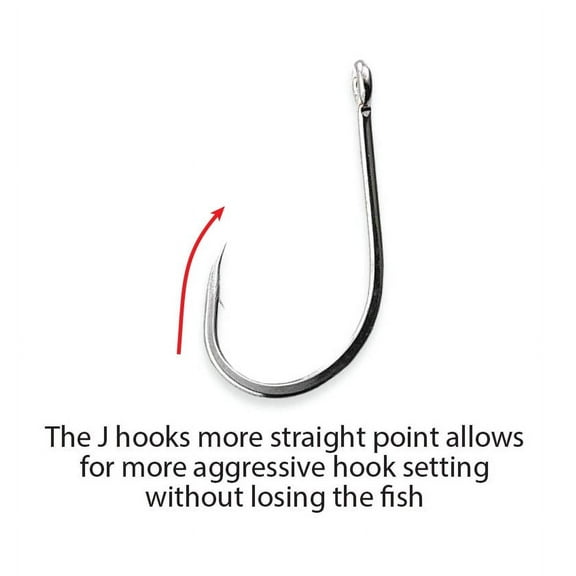 Team Catfish Jackhammer 4/0 Forged Steel J Hook, Size 4/0