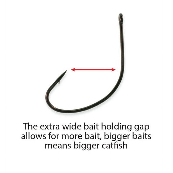Team Catfish Mighty Wide Hook 5/0 J hook
