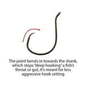 Team Catfish Octopus Circle Offset Hook 3/0 circle hook