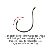 Team Catfish Octopus Circle offset Hook 6/0 circle hook