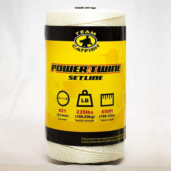 Team Catfish Power Twine 650ft 235lb test white