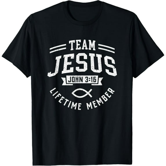 Team Christ John 3-16 Faith Christian Men Women Gift T-Shirt