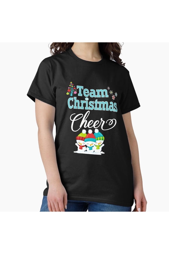 Team Christmas Cheer Family Gift Cute Snow Kids Unisex T-Shirt, up to size 5XL