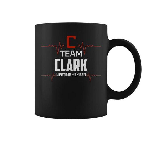 Team Clark Lifetime Member Surname Last Name Coffee Mugs
