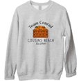 thumbnail image 1 of Team Conrad Cousins Beach Sweatshirt – Peach Scene Graphic Crewneck, TSITP Inspired Sweater for Fans, 1 of 6