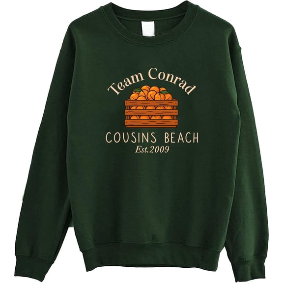 Team Conrad Cousins Beach Sweatshirt – Peach Scene Graphic Crewneck, TSITP Inspired Sweater for Fans