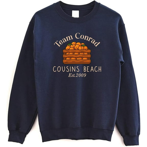 Team Conrad Cousins Beach Sweatshirt – Peach Scene Graphic Crewneck, TSITP Inspired Sweater for Fans