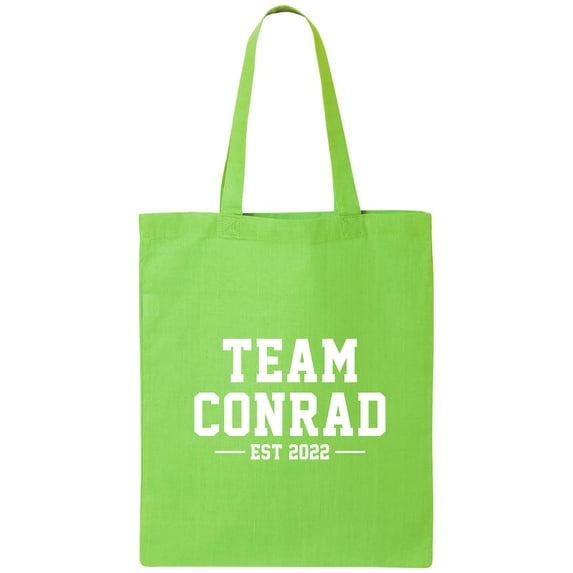 Team Conrad Est 2022 Cotton Canvas Tote Bag