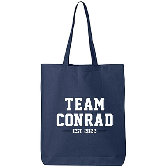 Team Conrad Est 2022 Cotton Canvas Tote Bag