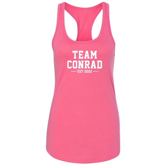 Team Conrad Est 2022 Racerback Tank
