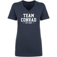 thumbnail image 1 of Team Conrad Est 2022 Womens V-Neck T-Shirt, 1 of 2