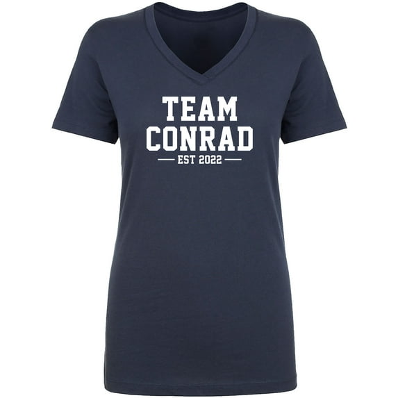 Team Conrad Est 2022 Womens V-Neck T-Shirt