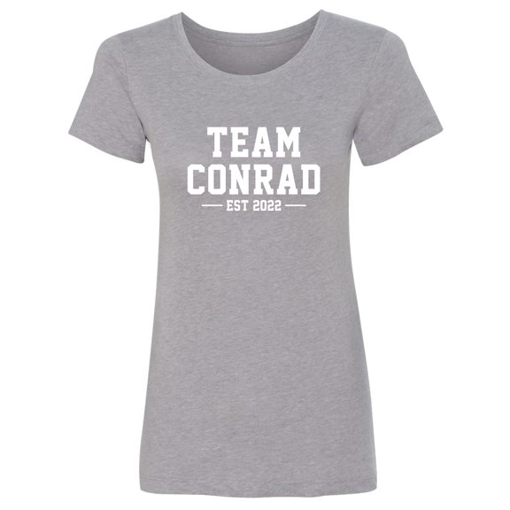 Team Conrad Est 2022 Womens crewneck tee
